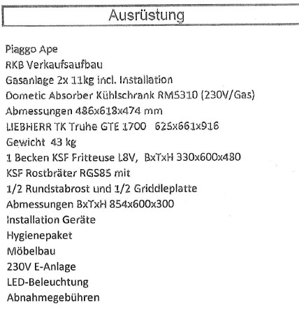 #079 sehr gut erhaltene APE Classic kpl. mit Food-Aufbau – Bild 11